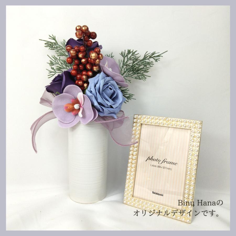 2WAY・ブーケ付きしめ縄・正月飾り・一年中飾れるいしめ縄