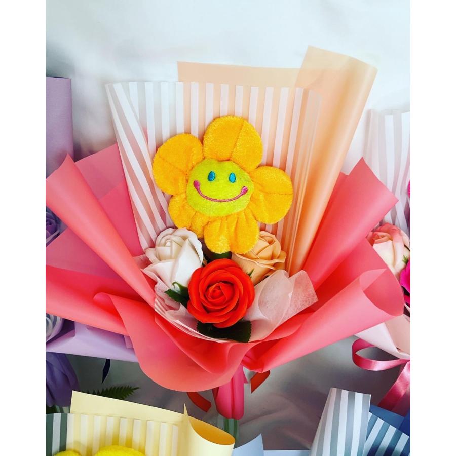 スマイルフラワー・スマイル花束・人形ブーけ・可愛すぎるブーケ