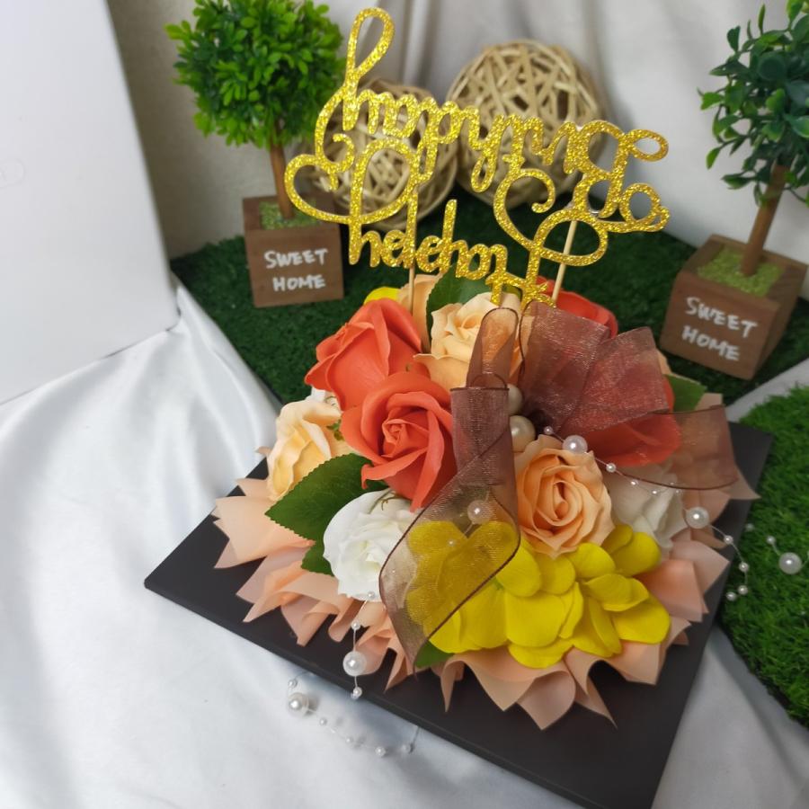 ソープフラワーケーキ 透明ケース付き 一押しケーキ オリジナルデザイン Grupozayneducacional Com Br