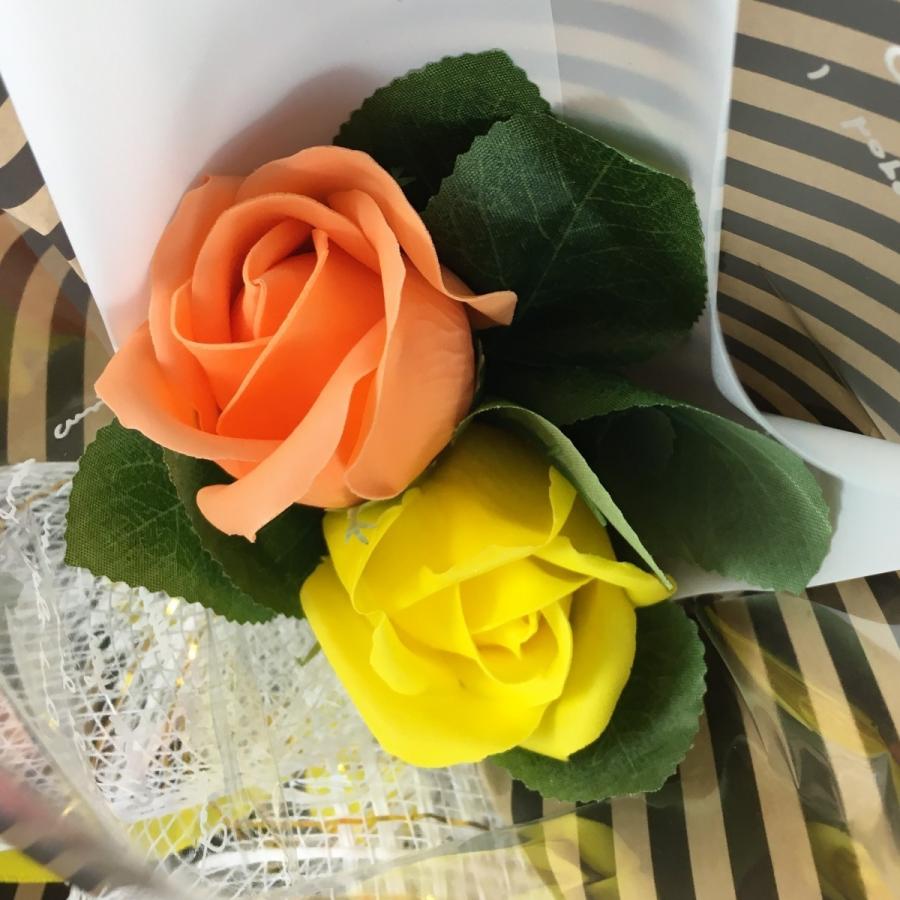 ソープフラワー2輪レースミニブーケ 花束 卒園卒業に人気 お得な10束