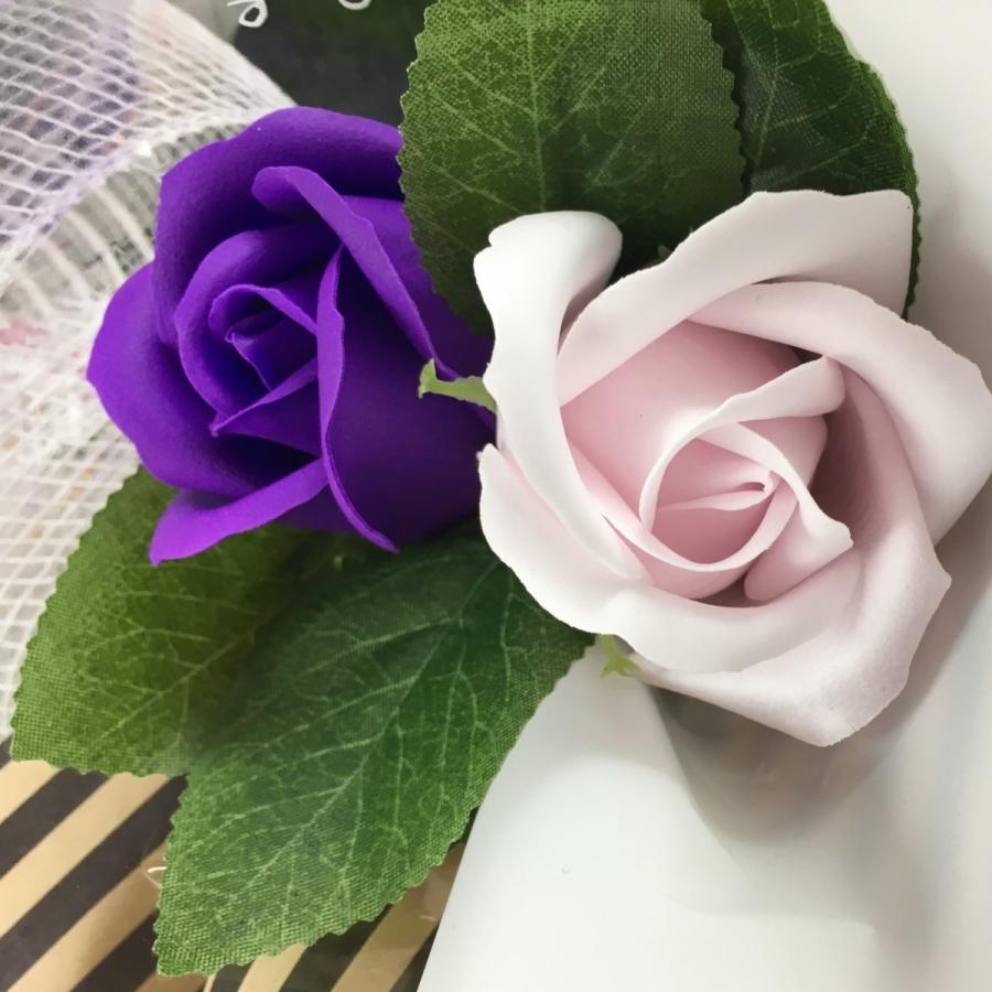 ソープフラワー2輪レースミニブーケ 花束 卒園卒業に人気 お得な10束