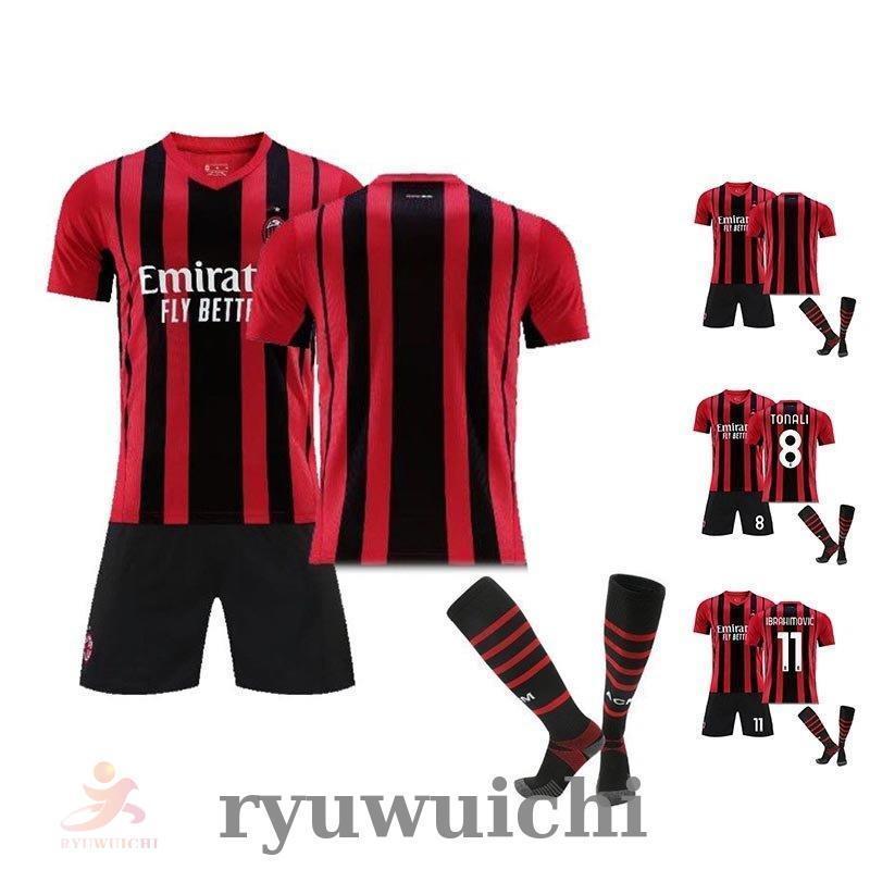 Acミラン 半袖レプリカジャージー ホーム 子供 大人用 メンズ サッカーユニフォーム 背番号8 11 ユニフォーム 上下3点セット ユニフォーム ソックス付 New1911 Bioluce 通販 Yahoo ショッピング