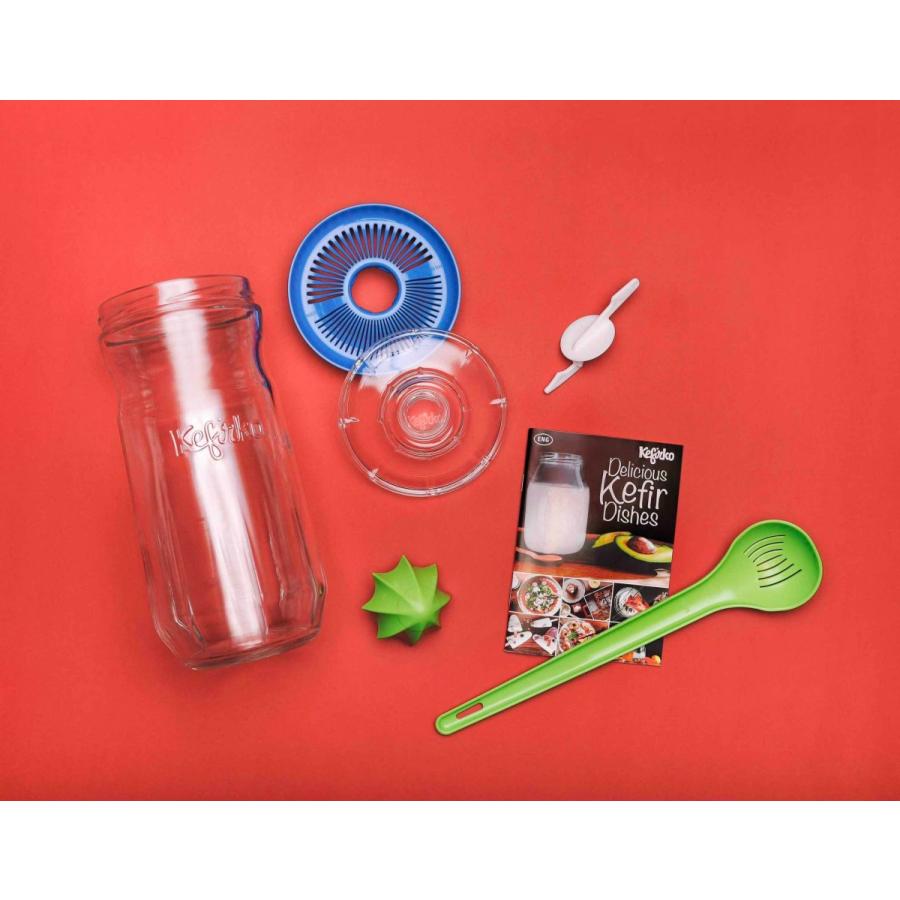 Kefirko ケフィアメーカー 1400ml （ホワイト） 発酵食品 ミルクケフィア ウォーターケフィア 乳酸菌 酵母 自家製 DIY BPAフリー ケフィルコ |  | 01