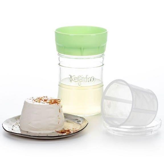 Kefirko チーズメーカー 848ml （グリーン） マスカルポーネ モッツアレラ 発酵食品 ミルクケフィア  乳酸菌 酵母 自家製 DIY BPAフリー ケフィルコ | 