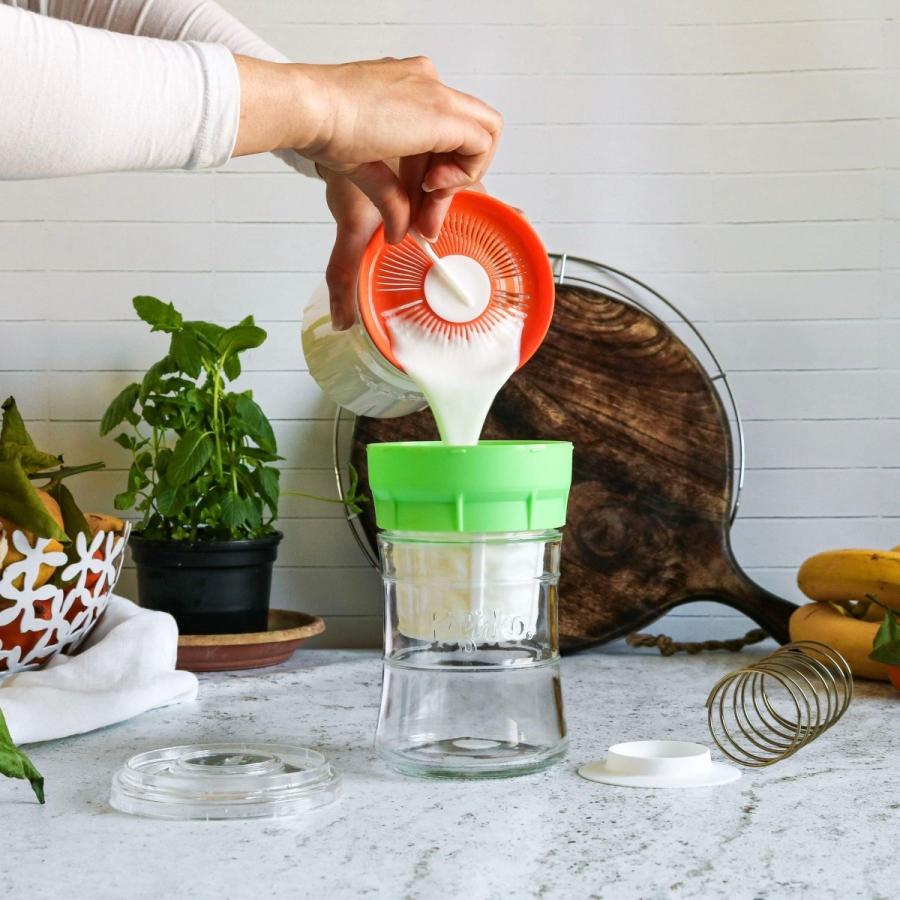 Kefirko チーズメーカー 848ml （グリーン） マスカルポーネ モッツアレラ 発酵食品 ミルクケフィア  乳酸菌 酵母 自家製 DIY BPAフリー ケフィルコ |  | 03