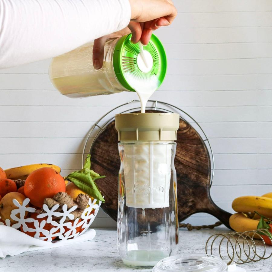 Kefirko チーズメーカー 1400ml （ゴールド） マスカルポーネ モッツアレラ 発酵食品 ミルクケフィア  乳酸菌 酵母 自家製 DIY BPAフリー ケフィルコ |  | 03