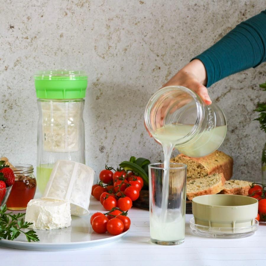 Kefirko チーズメーカー 1400ml （グリーン） マスカルポーネ モッツアレラ 発酵食品 ミルクケフィア  乳酸菌 酵母 自家製 DIY BPAフリー ケフィルコ |  | 10