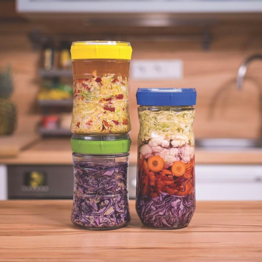 Kefirko ベジーファーメンター 848ml （レッド） ザワークラウト キムチ 漬物 常備菜  発酵食品 ケフィア  乳酸菌 酵母 自家製 DIY BPAフリー ケフィルコ |  | 02