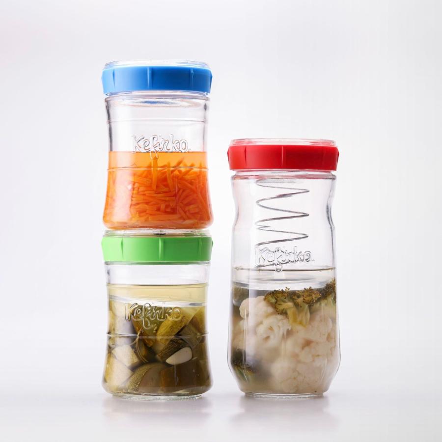 Kefirko ベジーファーメンター 1400ml （ブルー） ザワークラウト キムチ 漬物 常備菜  発酵食品 ケフィア  乳酸菌 酵母 自家製 DIY BPAフリー ケフィルコ |  | 09