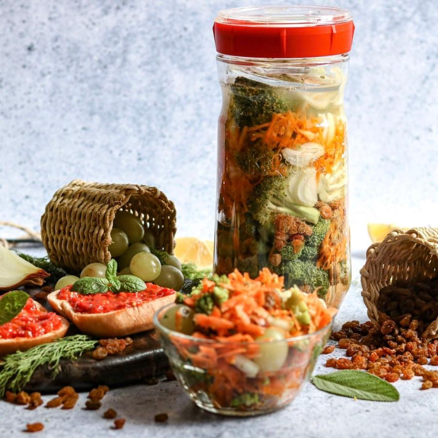 Kefirko ベジーファーメンター 1400ml （イエロー） ザワークラウト キムチ 漬物 常備菜  発酵食品 ケフィア  乳酸菌 酵母 自家製 DIY BPAフリー ケフィルコ |  | 11