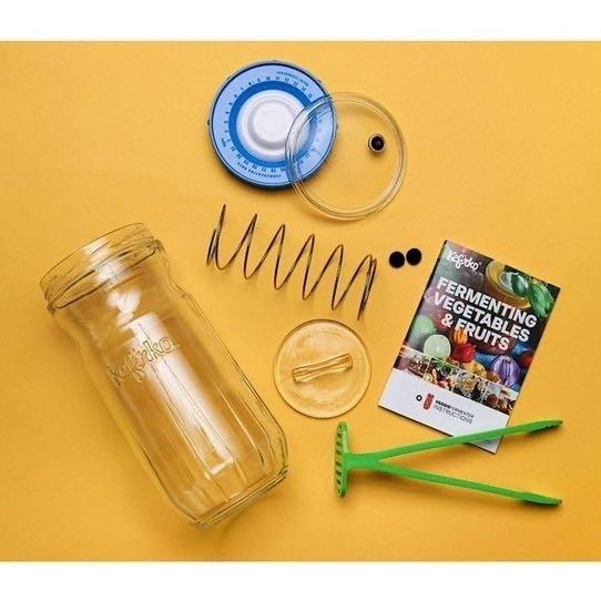 Kefirko ベジーファーメンター 1400ml （イエロー） ザワークラウト キムチ 漬物 常備菜  発酵食品 ケフィア  乳酸菌 酵母 自家製 DIY BPAフリー ケフィルコ |  | 02