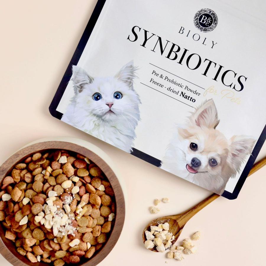 犬 猫 サプリ ごはん 乳酸菌 免疫 3セット ペットサプリ ペットフード BIOLY 納豆菌 イヌリン イヌ ネコ 生菌 発酵 納豆 菊芋 プロバイオティクス 食物繊維 40g |  | 08