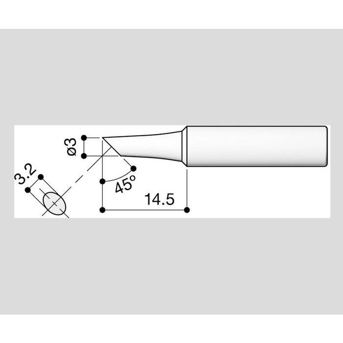 はんだこて用交換こて先Ｔ１８-Ｃ３｜biomedicalnet