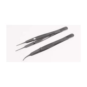 スチーブン　デリケートピンセット 11cm 有鈎曲 医療用ステンレス器具 メール便対応可能