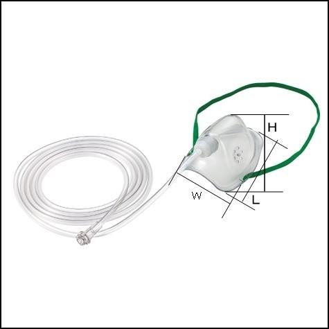 MMI 酸素マスク チューブ付 大 (成人用) ユニバーサルプラグ 3648