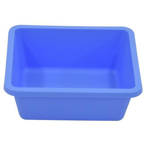 QOSINA ディスポトレー 角型 ブルー 135×120×50mm 73064 入数：50