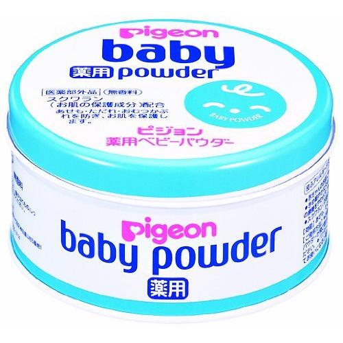Pigeon（ピジョン） P．薬用ベビーパウダー J ブルー缶 : Shop de