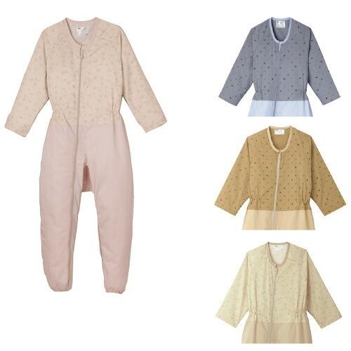 日本エンゼル 介護ねまき コンビネーション（フルオープン型） 5038 カラー：Cブラウン サイズ：S