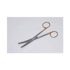 T/C外科剪刀 14.5cm 曲 両鈍 医療用ステンレス器具 メール便対応可能