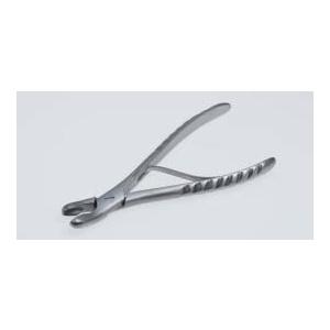 送料無料 リュエル丸のみ鉗子 曲 18cm No.00 医療用ステンレス器具
