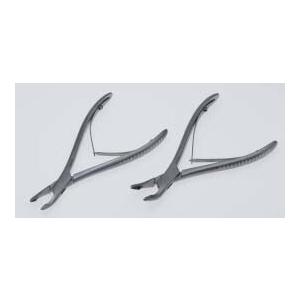 送料無料 リュエル丸のみ鉗子 15cm 弱弯 3.0mm 医療用ステンレス器具