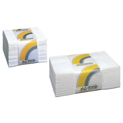 キムタオルホワイト ４つ折５０枚×２４束／ケース 61011