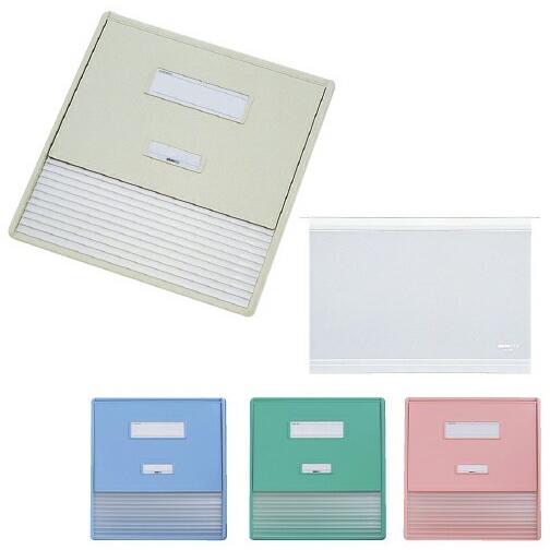送料無料 カラーカードインデックス Ａ３サイズ（Ａ４タテ２面）／１１ポケット ブルー ４９２×４６８ｍｍ HC113C
