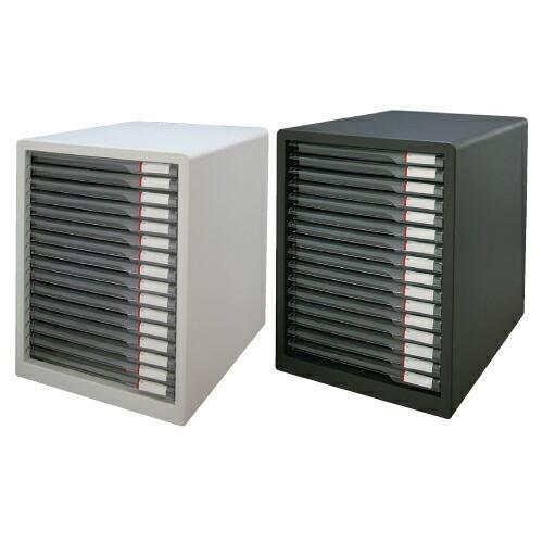 レターケース Ａ４・１６段ダークグレー L-16SSR