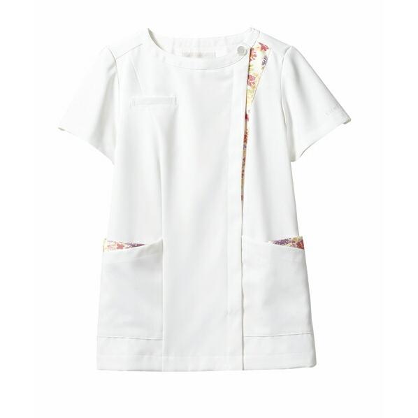 住商モンブラン ナースジャケット（半袖） LW601-12(ホワイトXアメリピン Ｌ