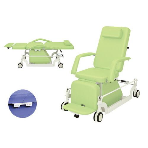 高田ベッド製作所 治療チェアー（ＣＬＣ付） TB-1066 ビニルレザーレッド 大型商品メーカー直送 代引不可