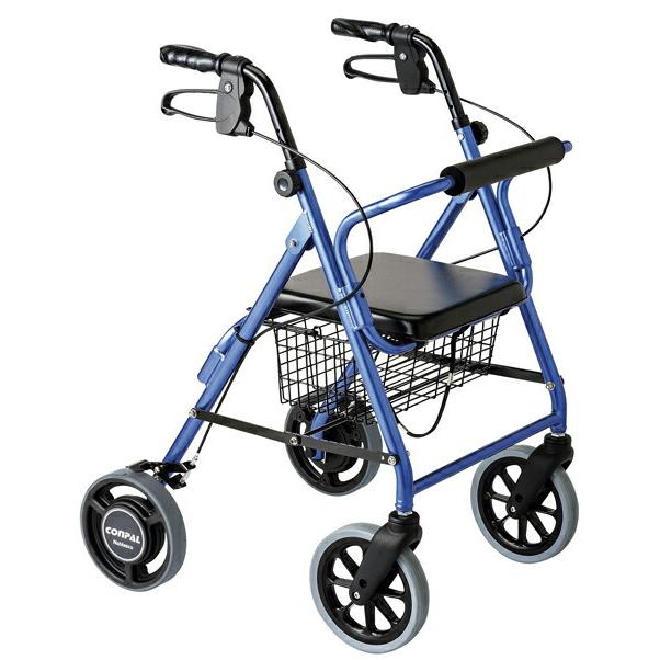 竹虎 歩行車 ハッピーNB（抑速ブレーキ 117007(ブルーメタリック 