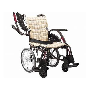 送料無料 次世代型標準介助式車いす ウェイビットプラス ソフトタイヤ WAP16-40S 濃紺チェック カワムラサイクル 非課税 W1737