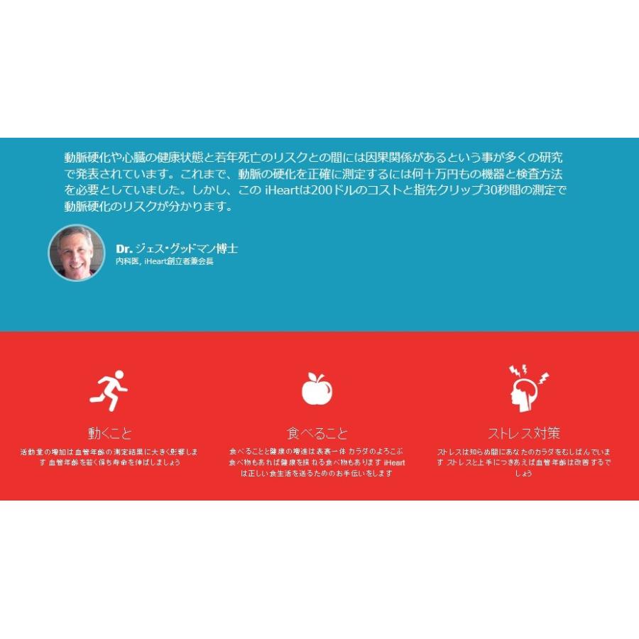 P10倍 当日出荷 送料無料 ポケットにはいる 血管年齢測定器 iheart