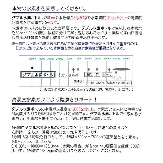 Pポイント10倍 当日出荷 正規代理店 日本製 ダブル水素ボトル