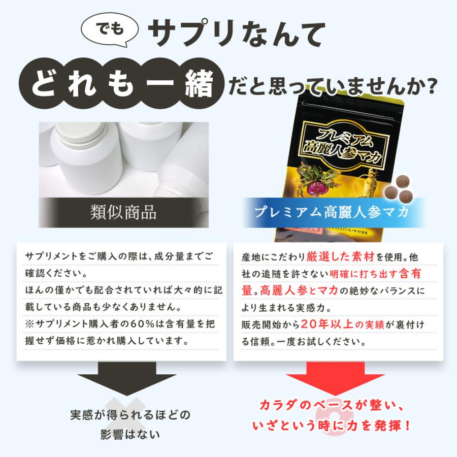 バイオサプリ 高麗人参 マカ | プレミアム高麗人参マカ (30粒×3袋