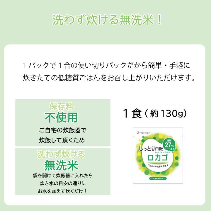 ロカゴ米粒 130g×20袋の商品画像 5