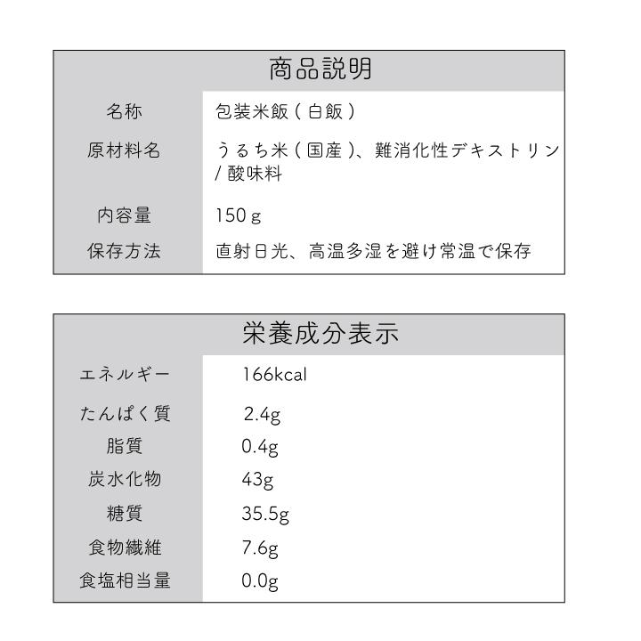 低糖質 ロカゴ 150g×6パック お試しセット 糖質コントロールごはん メーカー直送 低糖質米 ダイエットごはん 糖質コントロール バイオテックジャパン 糖質制限｜biotechjapan｜03