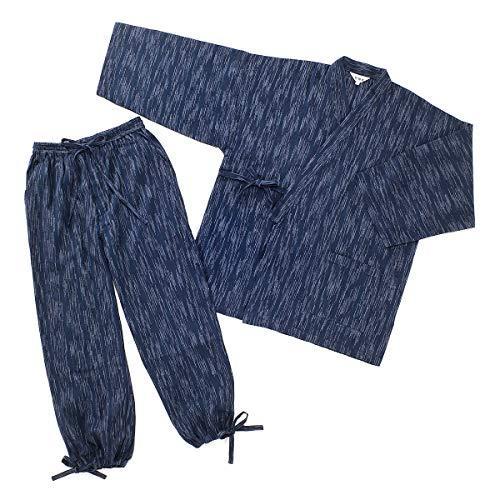 人気のファッションブランド 夏 ｌ 165 175 胸囲 96 104cm 52 濃紺 両滝忍者ドビー プレゼント 父の日 お父さん パパ 男性用 しじら織 さむい さむえ 衣 務 作 メンズ 作務衣 甚平 Www We Job Com