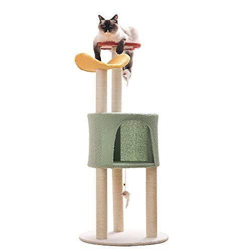 売り出し値下 Mwpo キャットタワー フラワー カラー かわいい おしゃれ 猫タワー 組立簡単 四季適合 運動不足 ストレス解消 人気 ペット用品 268a よく売れる Ssl Daikyogo Or Jp