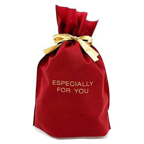 ラッピング 袋 可愛い 50枚 セット L H43cm 内寸31cm W31cm D12cm Wine プレゼント ギフト リボン 贈り物 お祝い 激安な