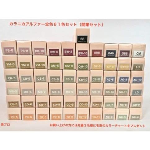 ルノン コスメティック カラニカのカラー剤、箱売り ヘアカラー おしゃれ染 全色61個セット ルノン カラニカアルファー 1