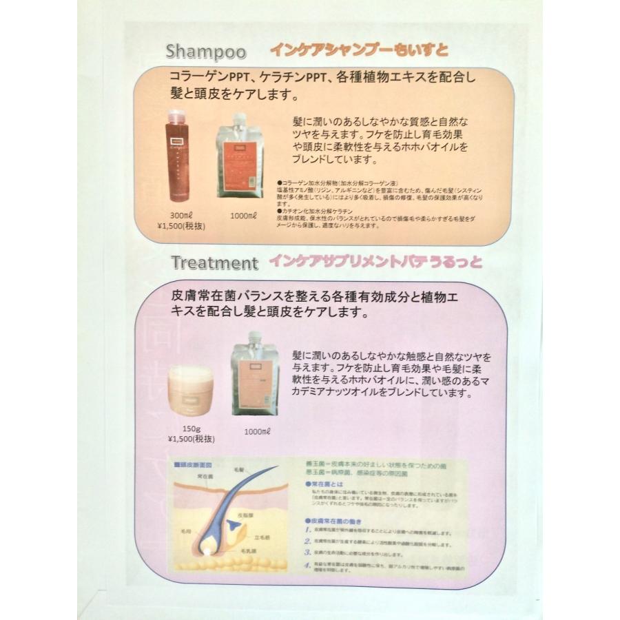 インケア コンディショナー ルノン 　パテサプリメント うるっと トリートメント　詰め替え用　 1000ml 　２個セット　ポンプスタンド１個付_5