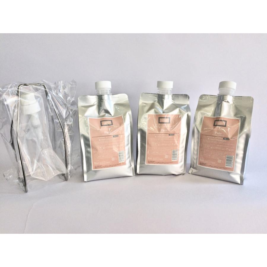 インケア コンディショナー ルノン 　パテサプリメント うるっと トリートメント　詰め替え用　 1000ml ３個セット　ポンプスタンド１個付