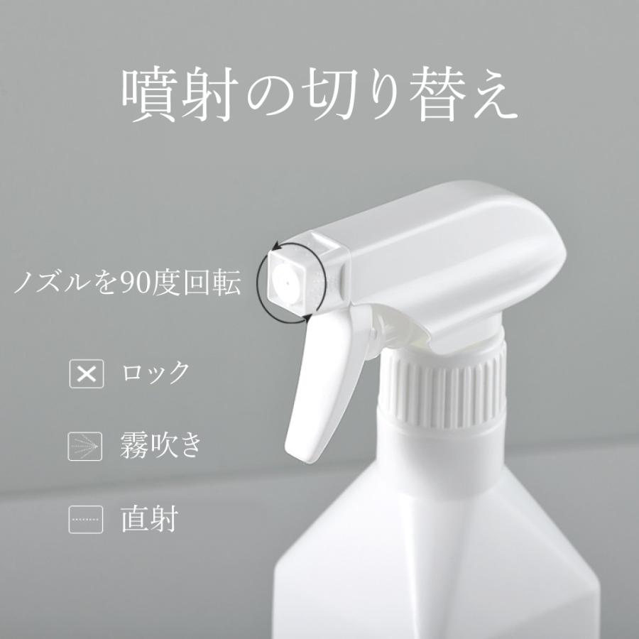アルコール対応スプレーボトル】500ml/100本セット 白 HDPE 空ボトル 