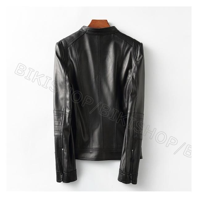 CECI CU CELA（セシイ・ク・セラ）羊革ジャケット ライトグレー 38 SugarRidez QUEEN JKT ReddishBLACK SLJ102 レザージャケット