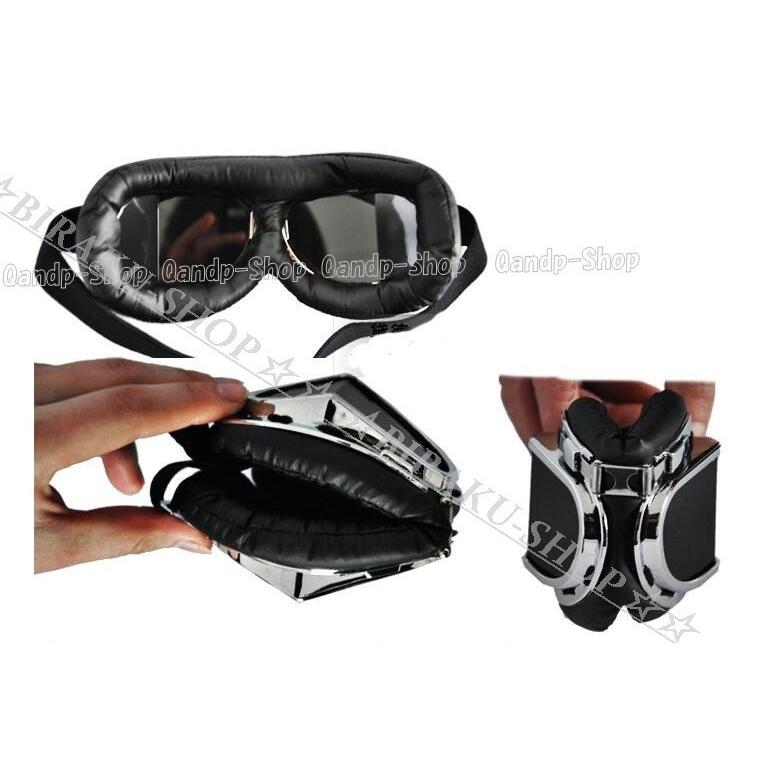 ゴーグルバイク用防風メガネ眼鏡パイロット ゴーグルオートバイメガネ