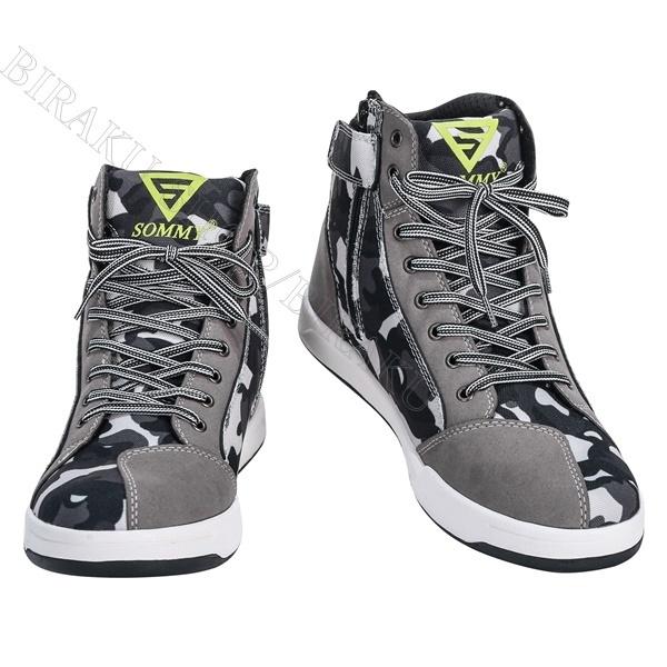 バイクシューズ　即納　バイクブーツ　バイクスニーカー　送料無料　レーシングブーツ ライディングブーツオートバイ ショート　革最新モデル送料無料 の商品画像