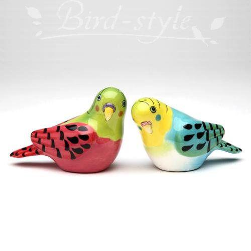 セキセイインコの調味料入れ ピンク ブルー Lk 002p 鳥グッズの店 Bird Style Yahoo 店 通販 Yahoo ショッピング