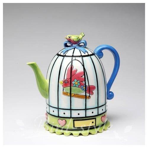 鳥柄 雑貨 グッズ/小鳥のティーポット : 鳥グッズの店 Bird-style