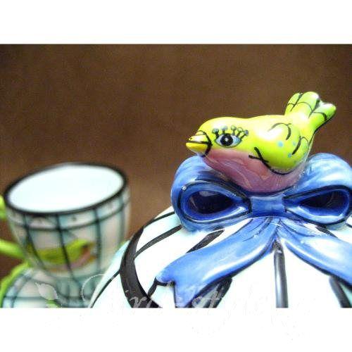 鳥柄 雑貨 グッズ/小鳥のティーポット : 鳥グッズの店 Bird-style
